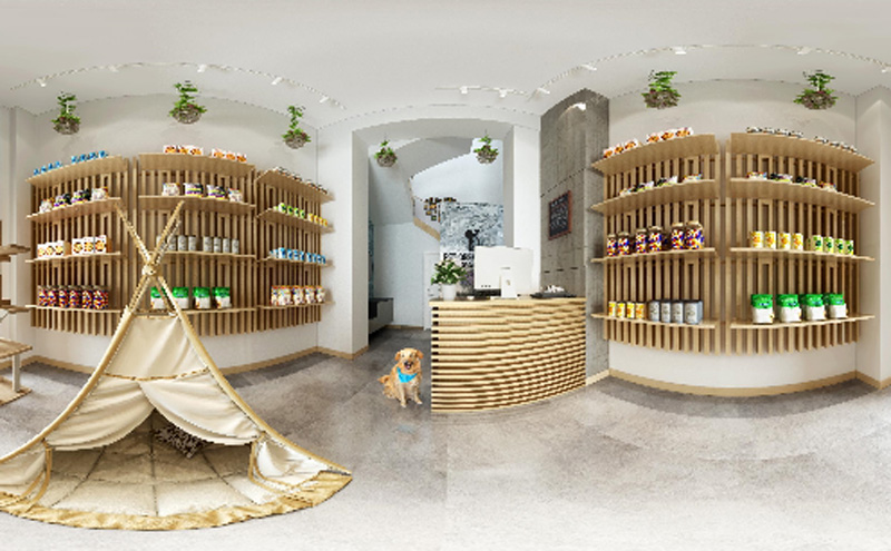 漢街(jiē)一(yi)号公(gōng)館寵物(wù)店(diàn)室內(nei)裝(zhuang)飾